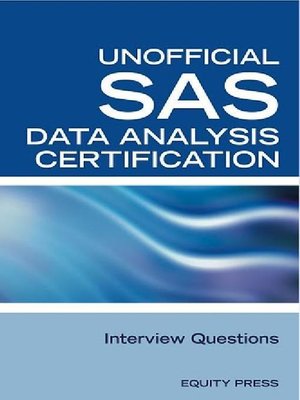cover image of SAS Statistics Data Analysis Certification Questions